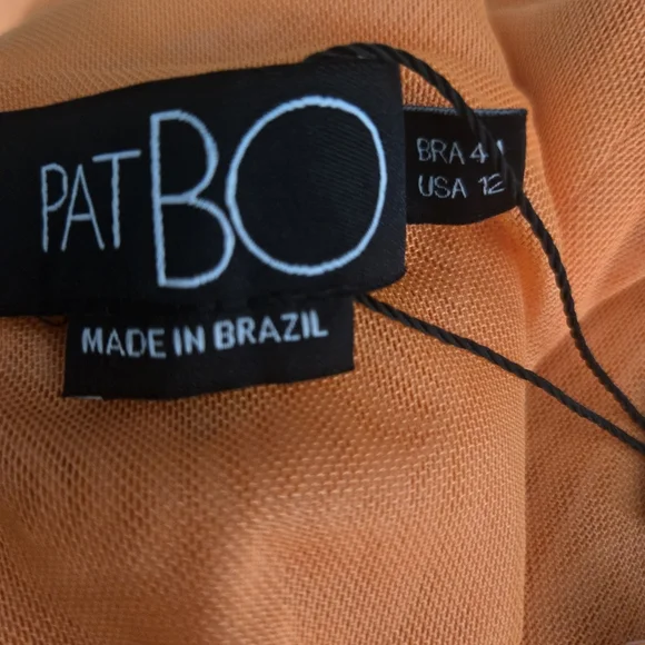 NWT Patbo Ruffled Floral High Low Maxi Dress Myosotis Flutter Gown Sz 12 Or L XL - Picture 15 of 16